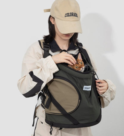 Pet Front-Carry Tote Backpack [Buckwheat Gray - Pre-Order]
