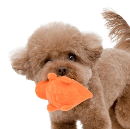 🦖Baby Dinosaur Squeaky Catch Toy [Orange]