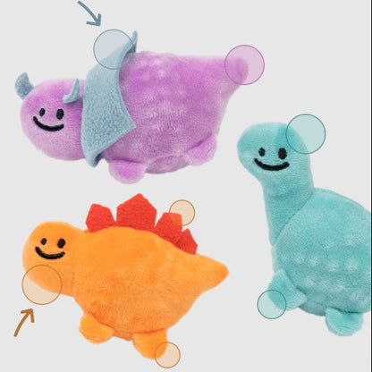 🦖Baby Dinosaur Squeaky Catch Toy [Orange]