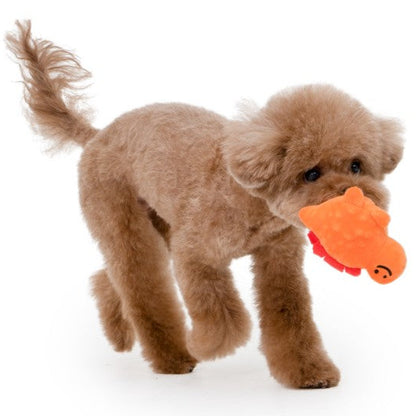 🦖Baby Dinosaur Squeaky Catch Toy [Orange]