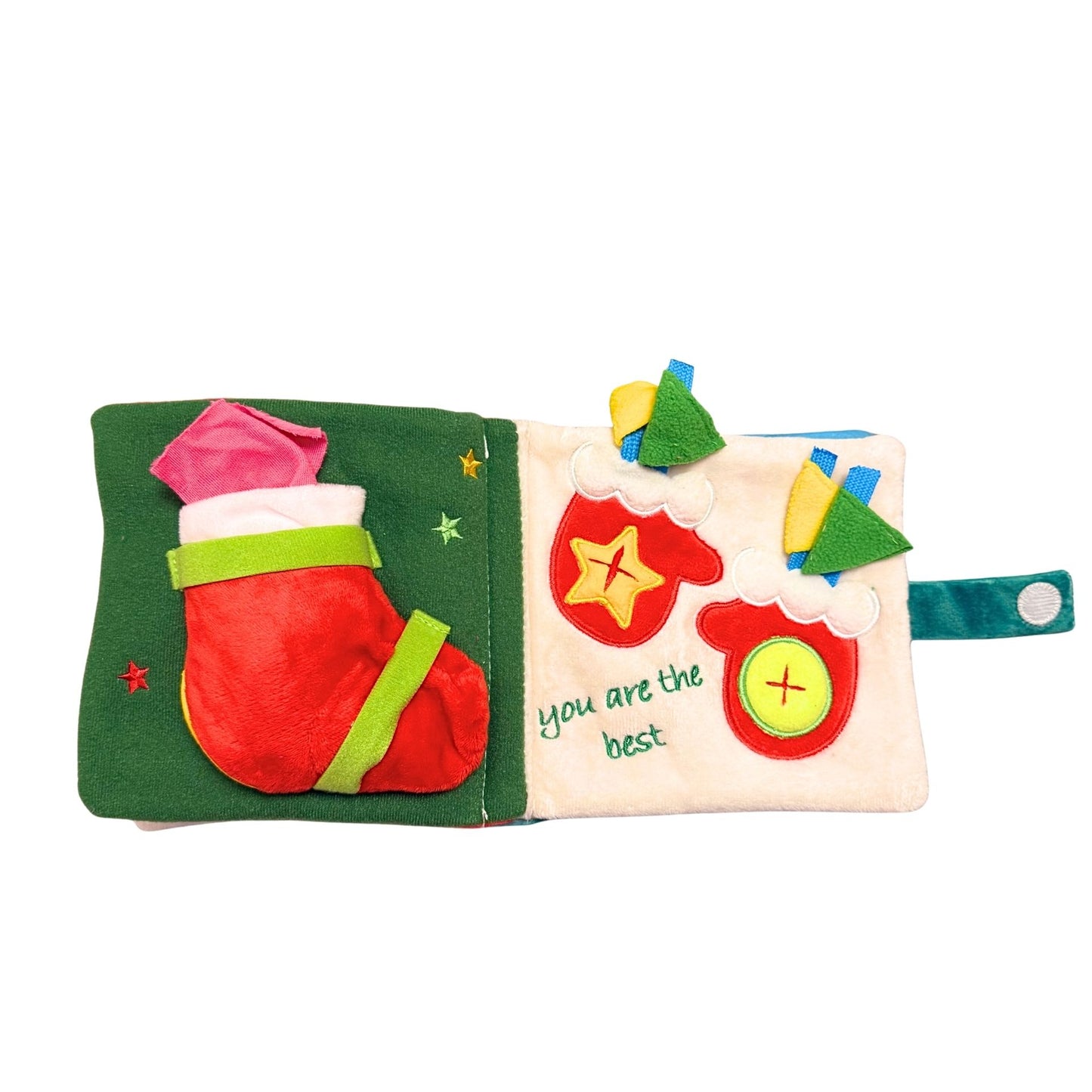 Nosework Playbook dog toy with colorful pages and text on a white background