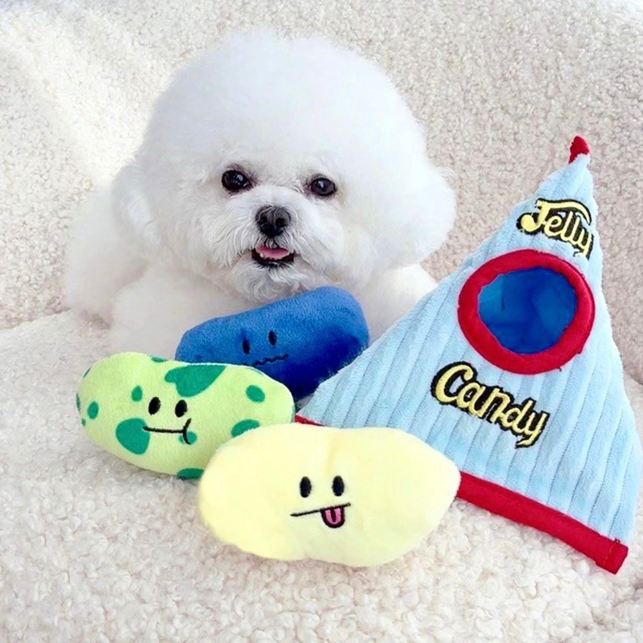 🍬 Jellybean Set Squeaky Hide-and-Seek Toy