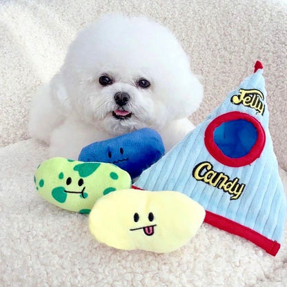 🍬 Jellybean Set Squeaky Hide-and-Seek Toy