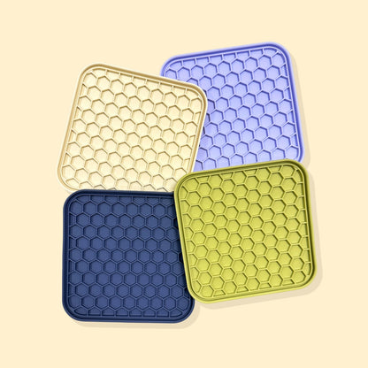 3-in-1 Honeycomb Slow Feeder Bowl [Cream White]