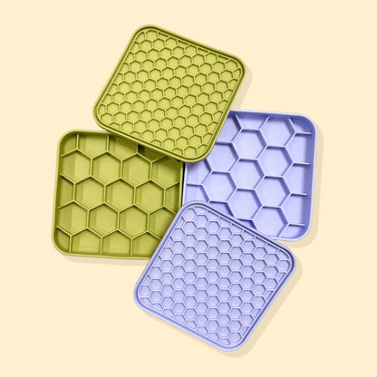 3-in-1 Honeycomb Slow Feeder Bowl [Cream White]