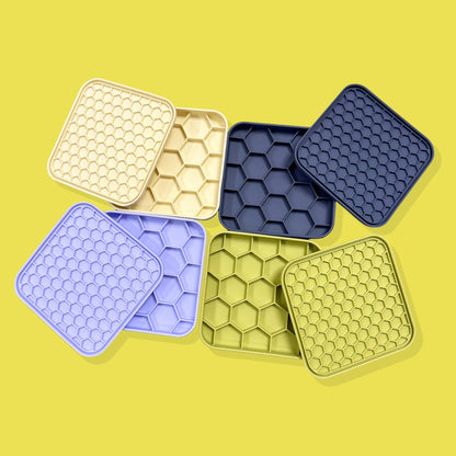 3-in-1 Honeycomb Slow Feeder Bowl [Pear Green]