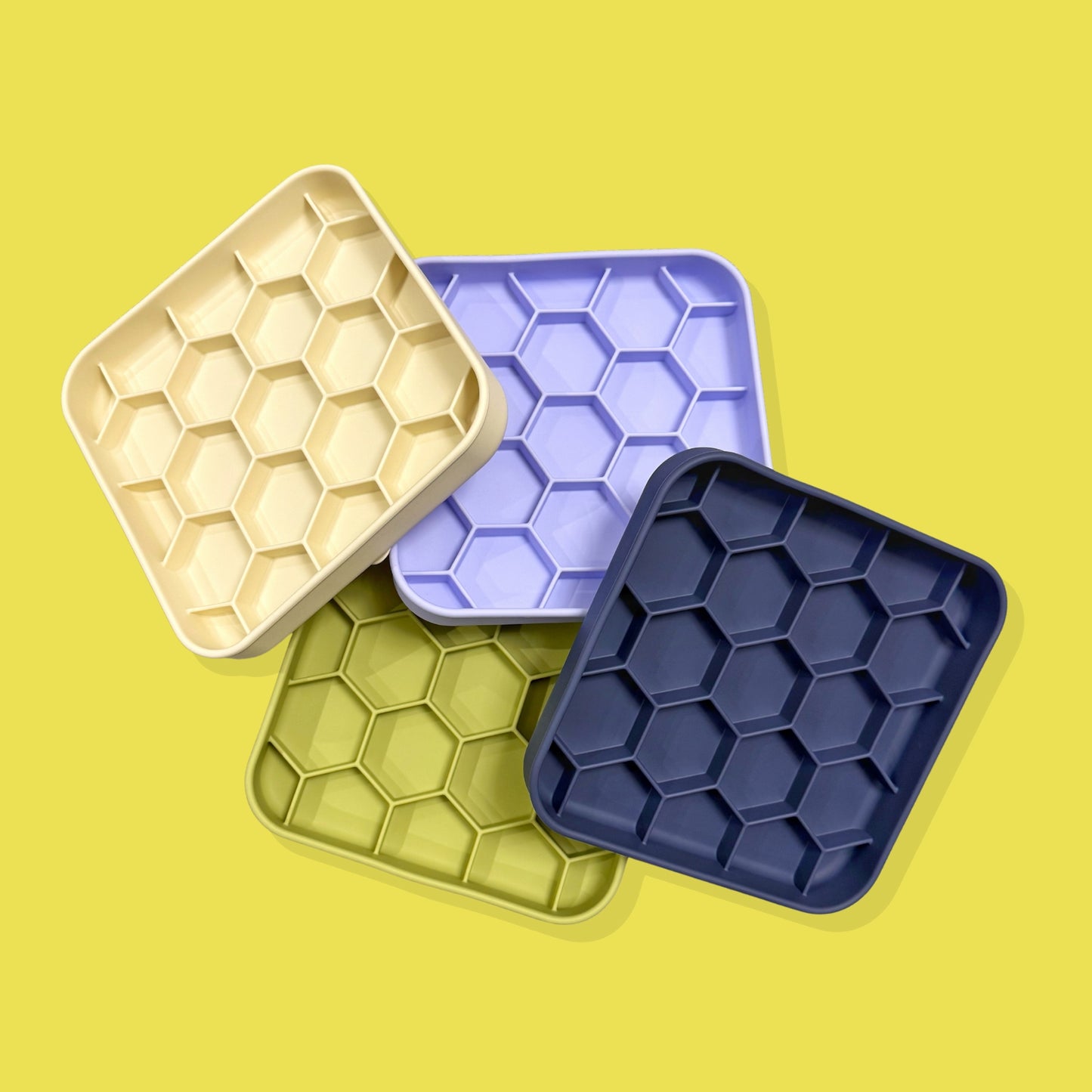 3-in-1 Honeycomb Slow Feeder Bowl [Pear Green]