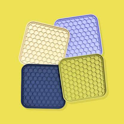 3-in-1 Honeycomb Slow Feeder Bowl [Pear Green]