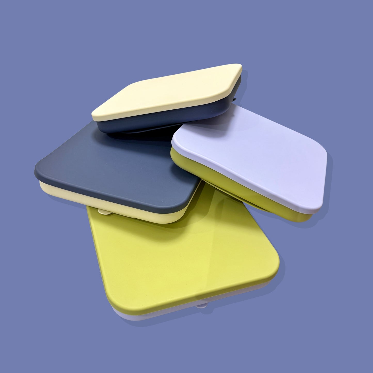 3-in-1 Honeycomb Slow Feeder Bowl [Navy Blue]