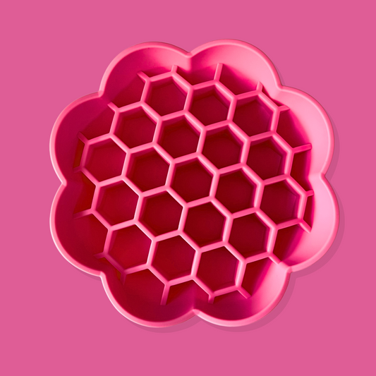 Honeycomb Slow Feeder Bowl [Berry Pink]
