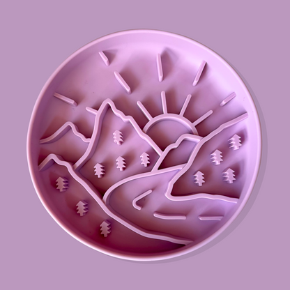 Mountain Trails Slow Feeder Bowl [Taro Purple]