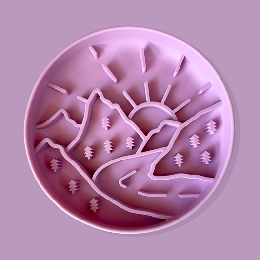 Mountain Trails Slow Feeder Bowl [Taro Purple]