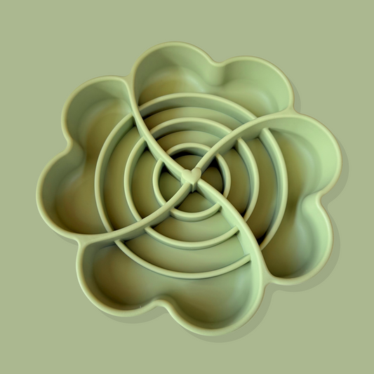 Blossom Heart Slow Feeder Bowl [Leaf Green]