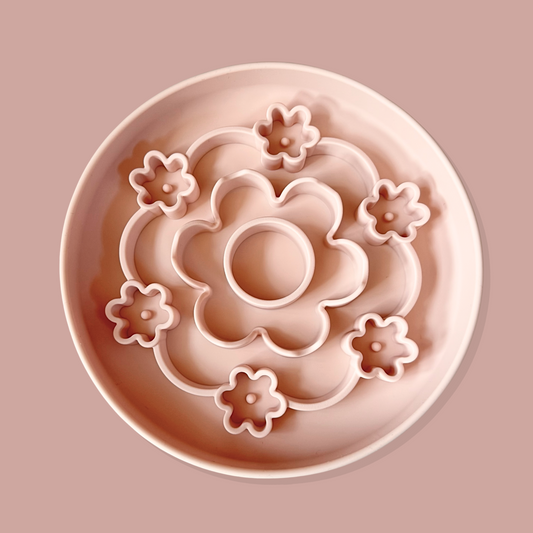 Spring Blossom Slow Feeder Bowl [Light Pink]