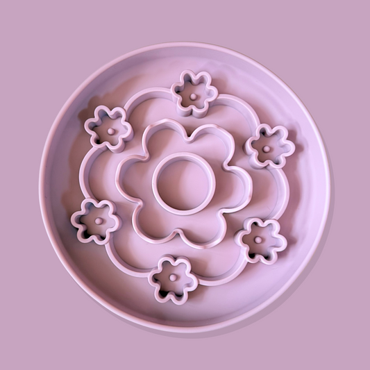 Spring Blossom Slow Feeder Bowl [Light Purple]