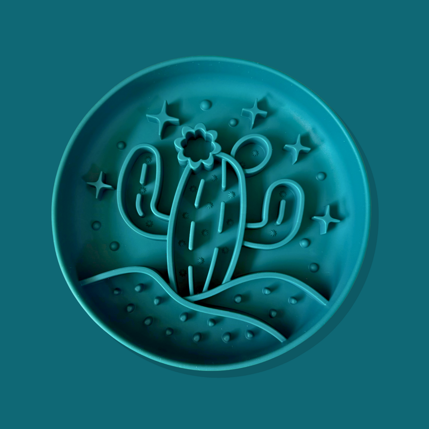 Desert Festival Slow Feeder Bowl [Rainforest Green]