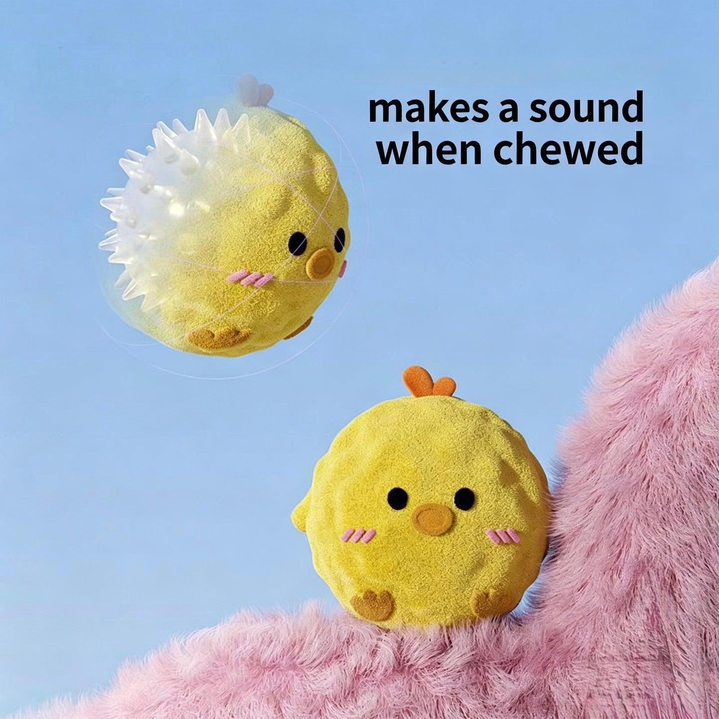 🐥Furry Friends Squeaky Chew Balls Set [3 pcs]
