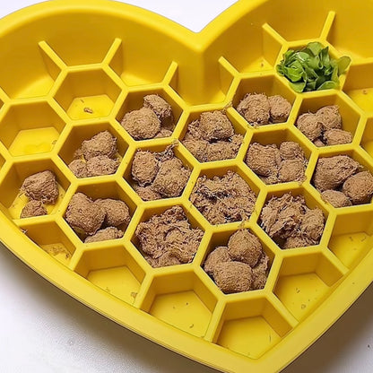 Heart-Shaped Slow Feeder [Yellow]