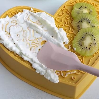 Heart-Shaped Slow Feeder [Yellow]