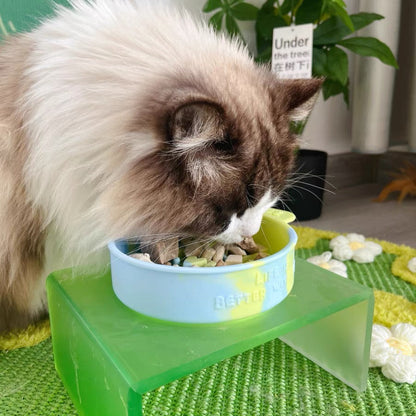 🐰WOOW Moon Silicone Slow Feeder Pet Bowl [Mint Green]🐣