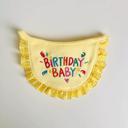 💛Birthday Baby Bib for Pets [Yellow]