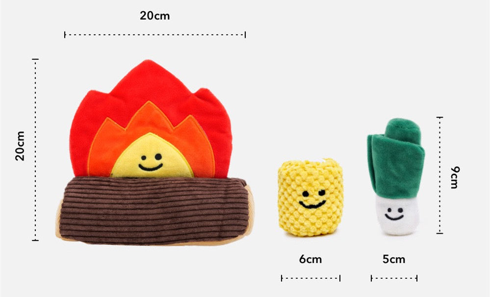 🔥Campfire BBQ Interactive Dog Toy