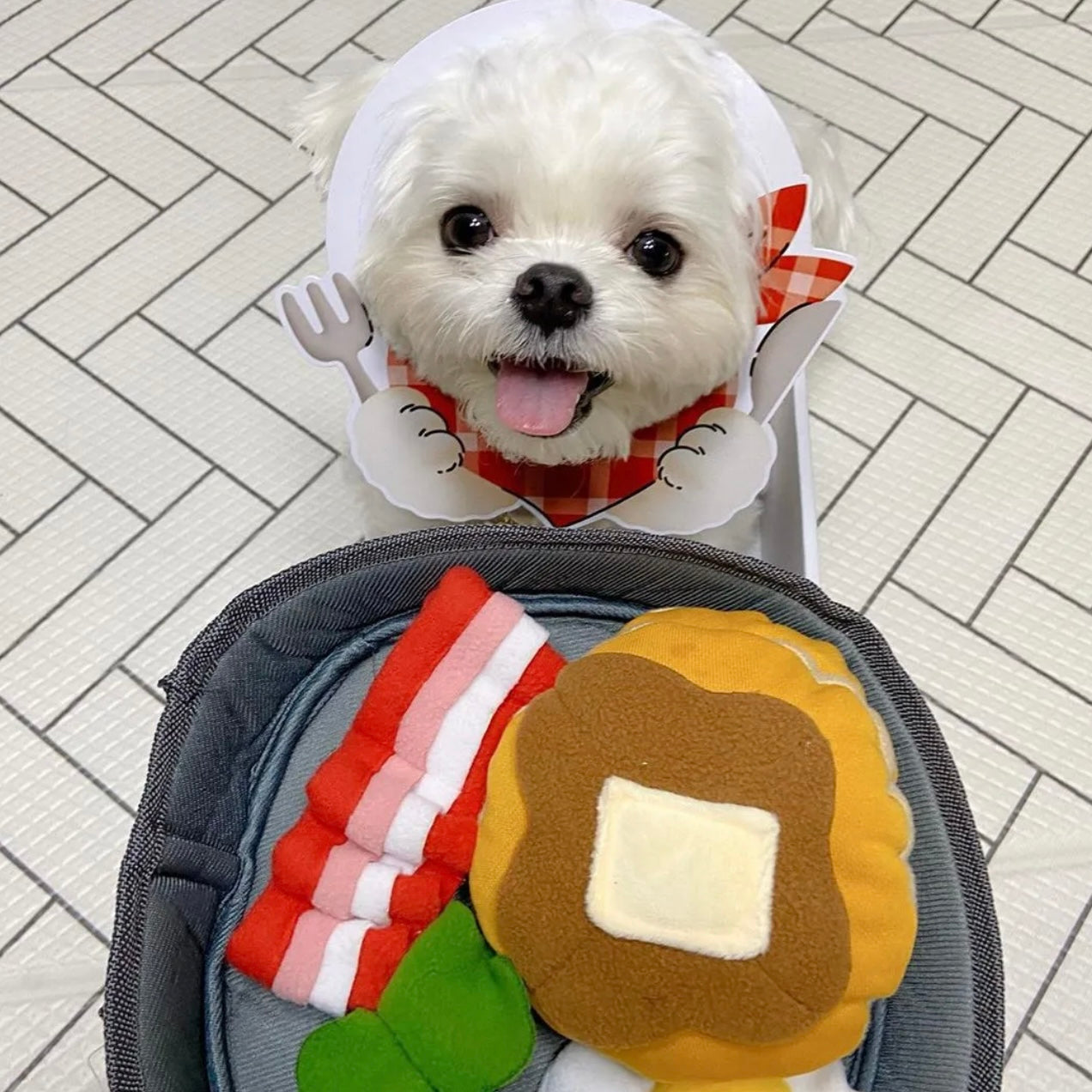 🥓 Bacon Breakfast Set Squeaky Toy