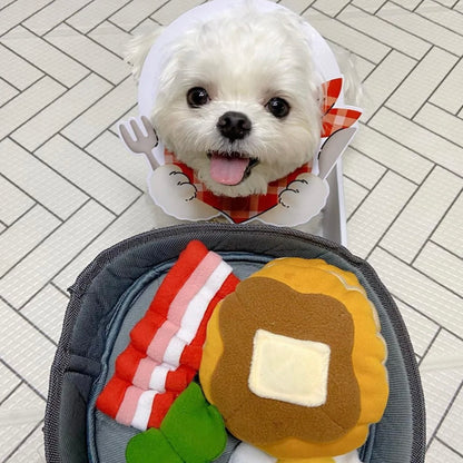 🥓 Bacon Breakfast Set Squeaky Toy