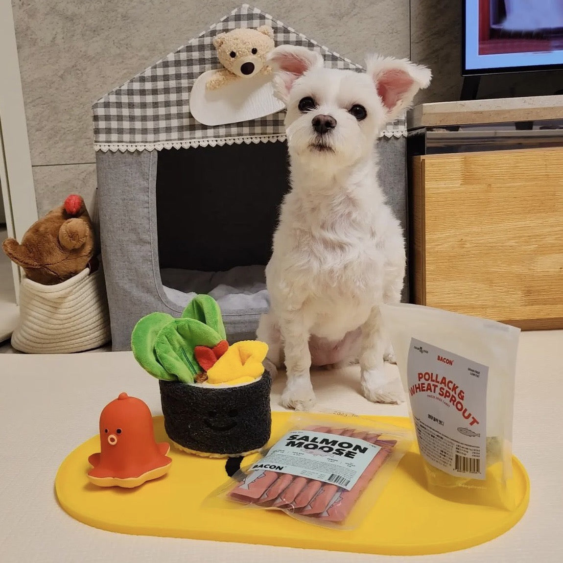 🍱 Korean Sushi Roll Nosework Toy Set