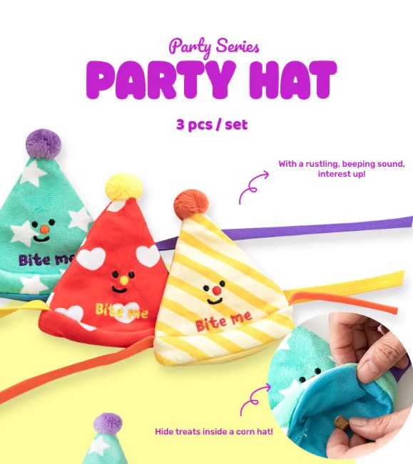 🥳Party Series - Happy Party Hat Toy Set (3pcs)