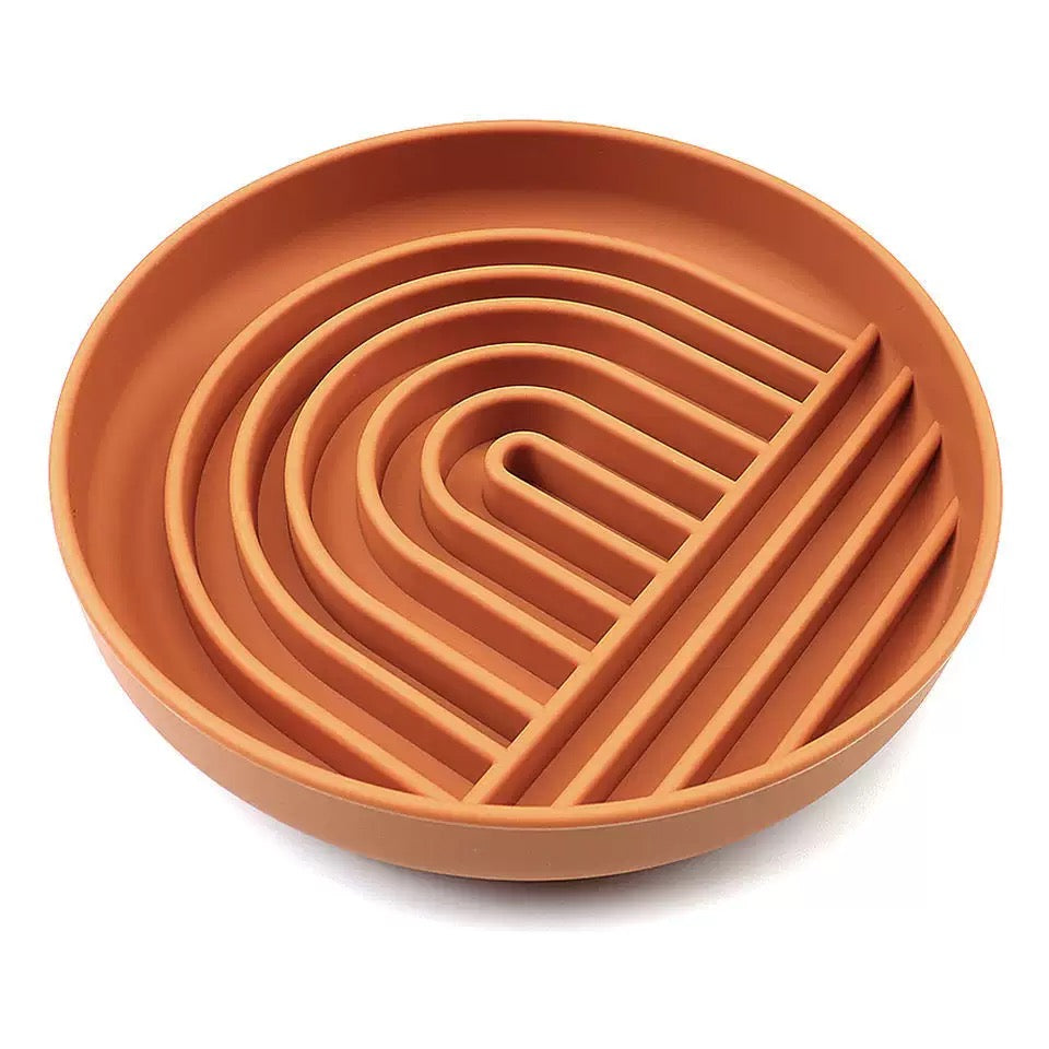 Rainbow Slow Feeder Bowl [Orange]