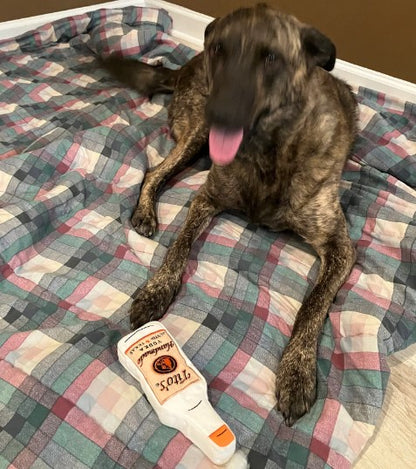 🥃 Tito’s Handmade Vodka Squeaky Dog Toy