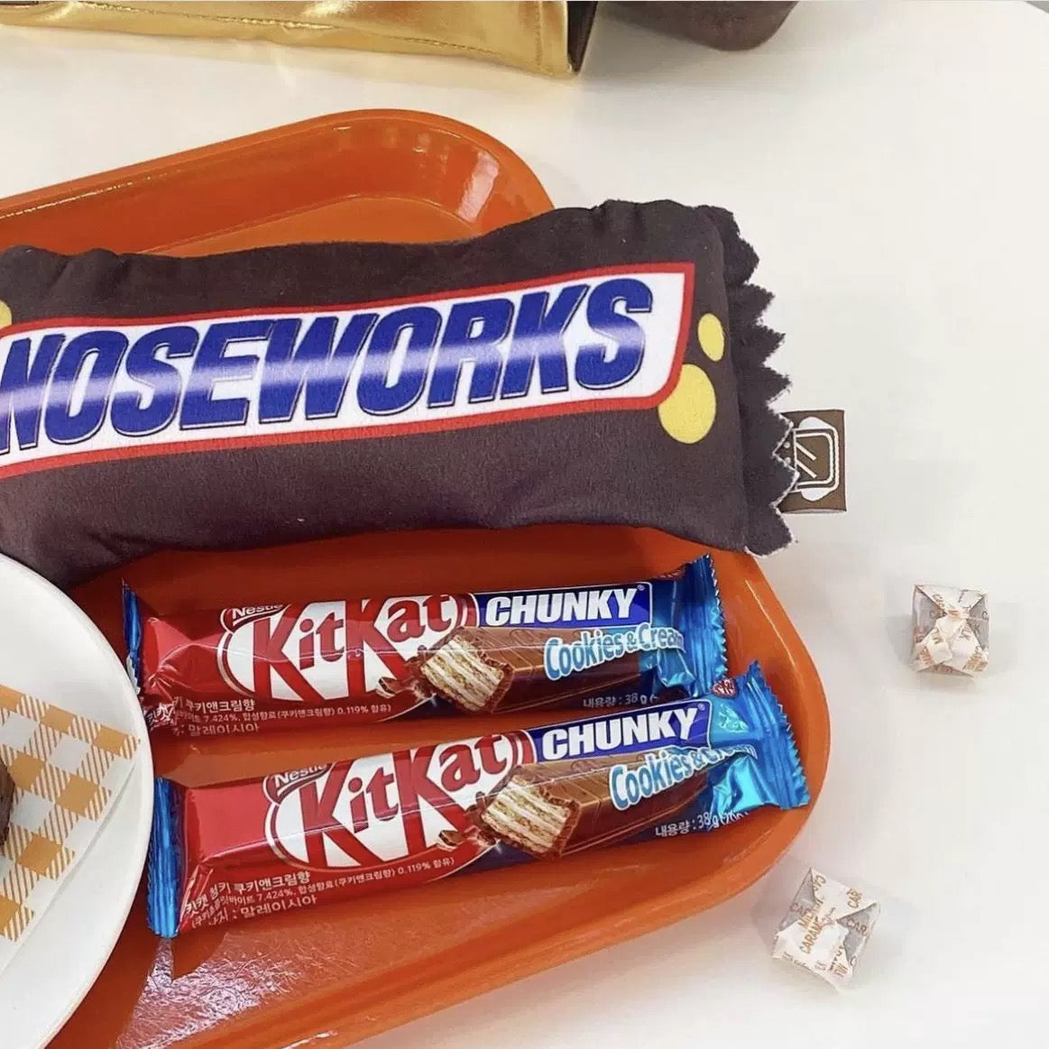 🍫 Snickers Bar Nosework Plush Toy