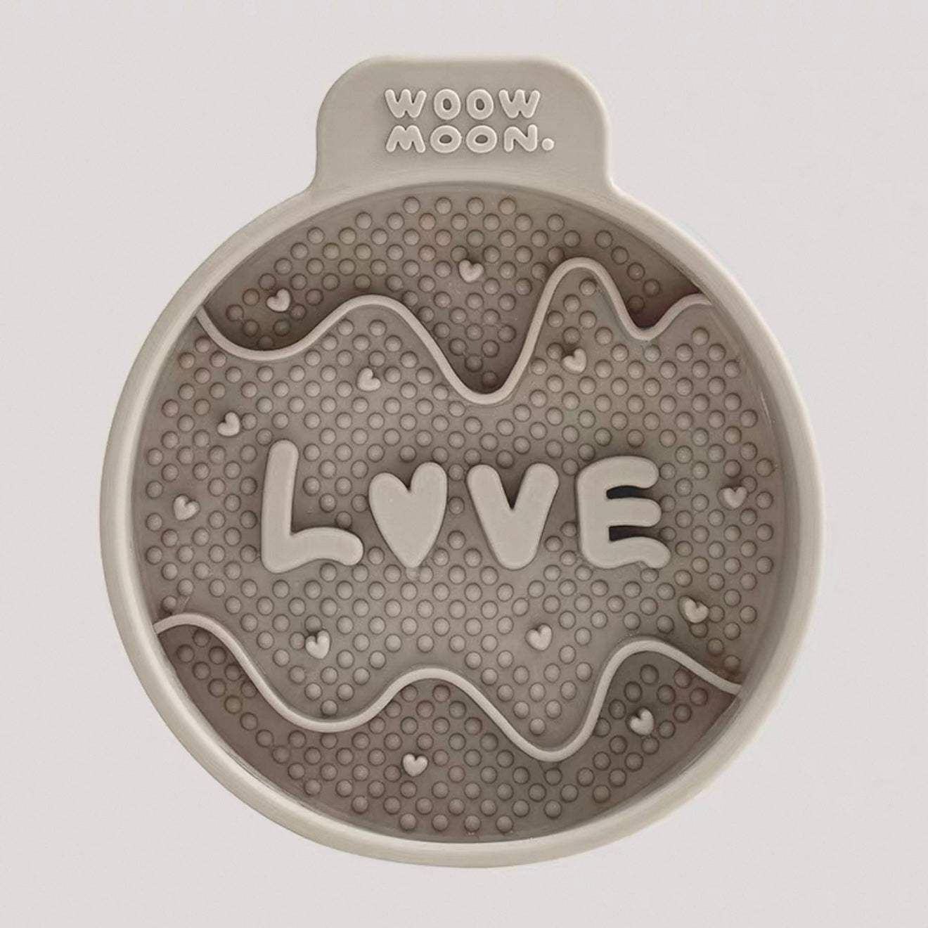 🐰WOOW Moon Silicone Slow Feeder Pet Bowl [Elephant Grey]🐣