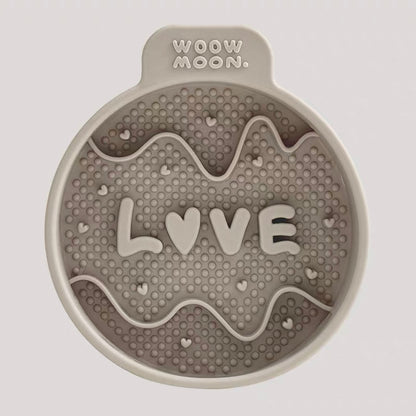🐰WOOW Moon Silicone Slow Feeder Pet Bowl [Elephant Grey]🐣