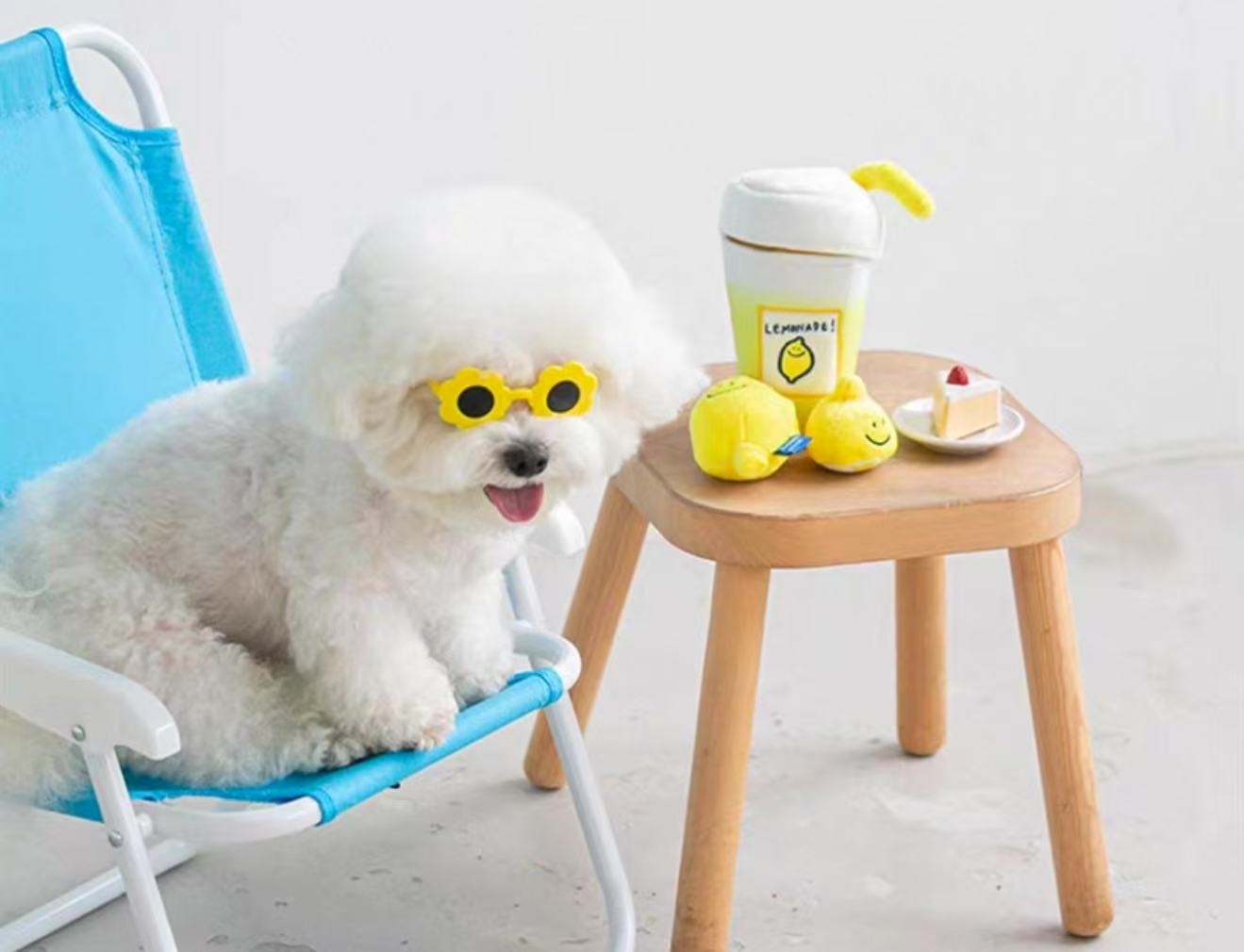 🍋 Lemon Tea Hide-and-Seek Sniffing and Squeaky Toy