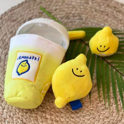 🍋 Lemon Tea Hide-and-Seek Sniffing and Squeaky Toy