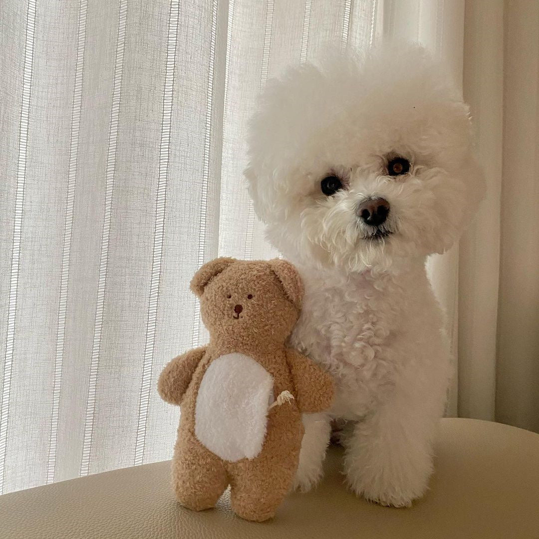 🧸 Heart-Shaped Bear Hide-and-Seek Cuddle Pillow Toy