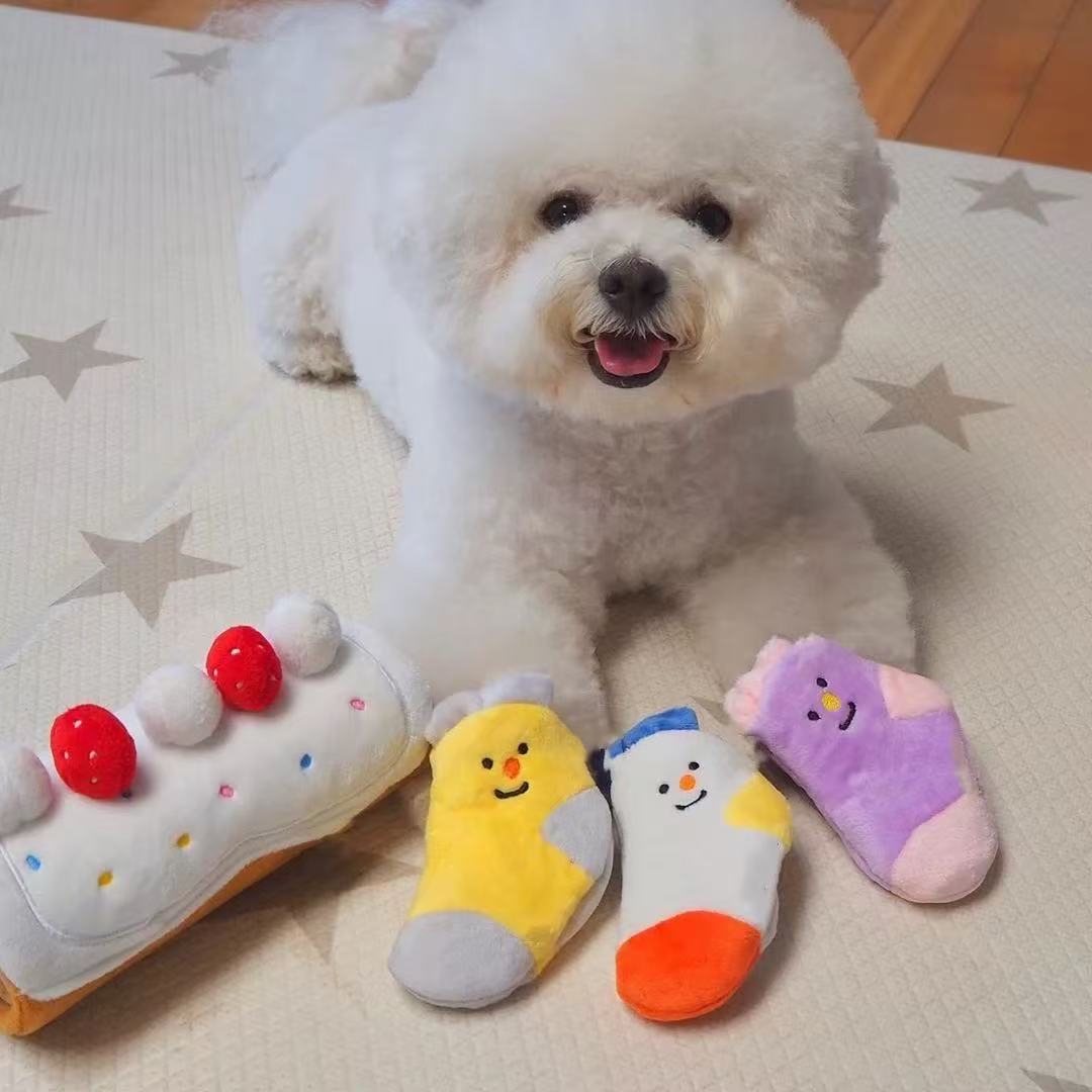 🧦 Hide-and-Seek BB Squeaky Socks Toy [Set of 3]