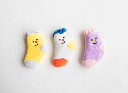 🧦 Hide-and-Seek BB Squeaky Socks Toy [Set of 3]