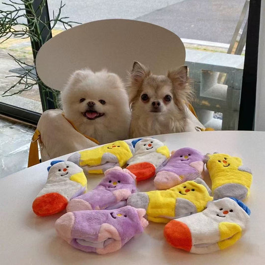 🧦 Hide-and-Seek BB Squeaky Socks Toy [Set of 3]