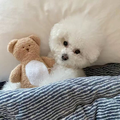 🧸 Heart-Shaped Bear Hide-and-Seek Cuddle Pillow Toy