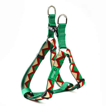Rainbow Series Y-Shaped Dog Harness [Green]