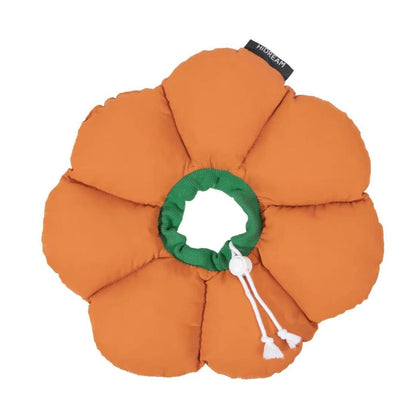 Flower Shaped Elizabethan Rings Dog & Cat Recovery Collar [Pumpkin Orange]