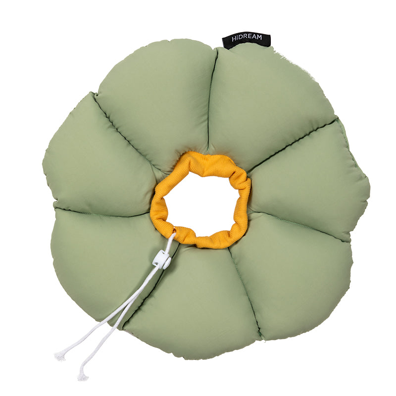 Flower Shaped Elizabethan Rings Dog & Cat Recovery Collar [Wasong Green]