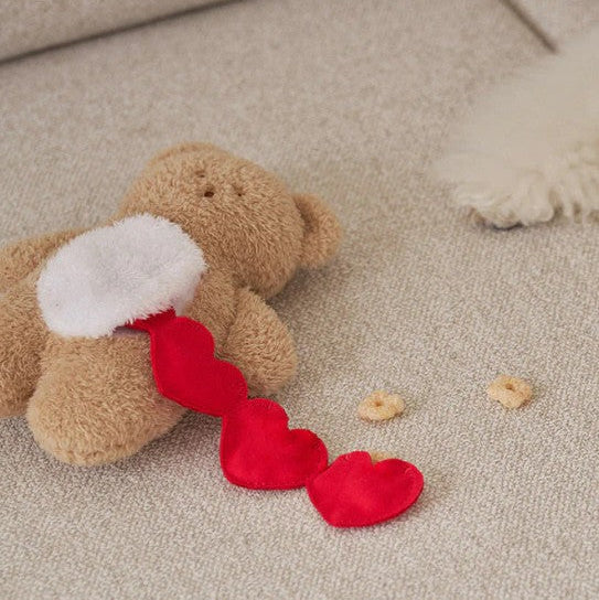 🧸 Heart-Shaped Bear Hide-and-Seek Cuddle Pillow Toy