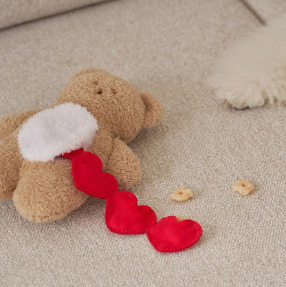 🧸 Heart-Shaped Bear Hide-and-Seek Cuddle Pillow Toy