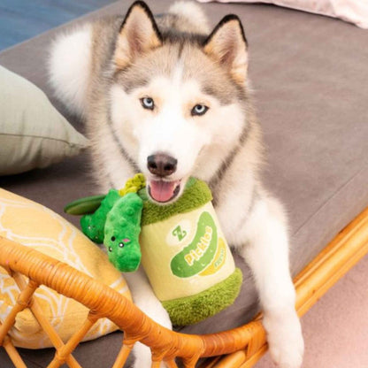 🥒Fresh Pickles Jar Tug Toy
