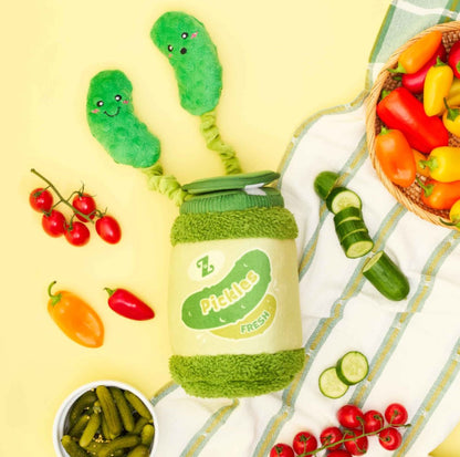 🥒Fresh Pickles Jar Tug Toy