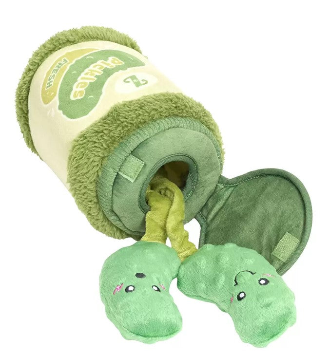 🥒Fresh Pickles Jar Tug Toy